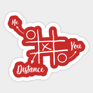 Me distancing You Sticker